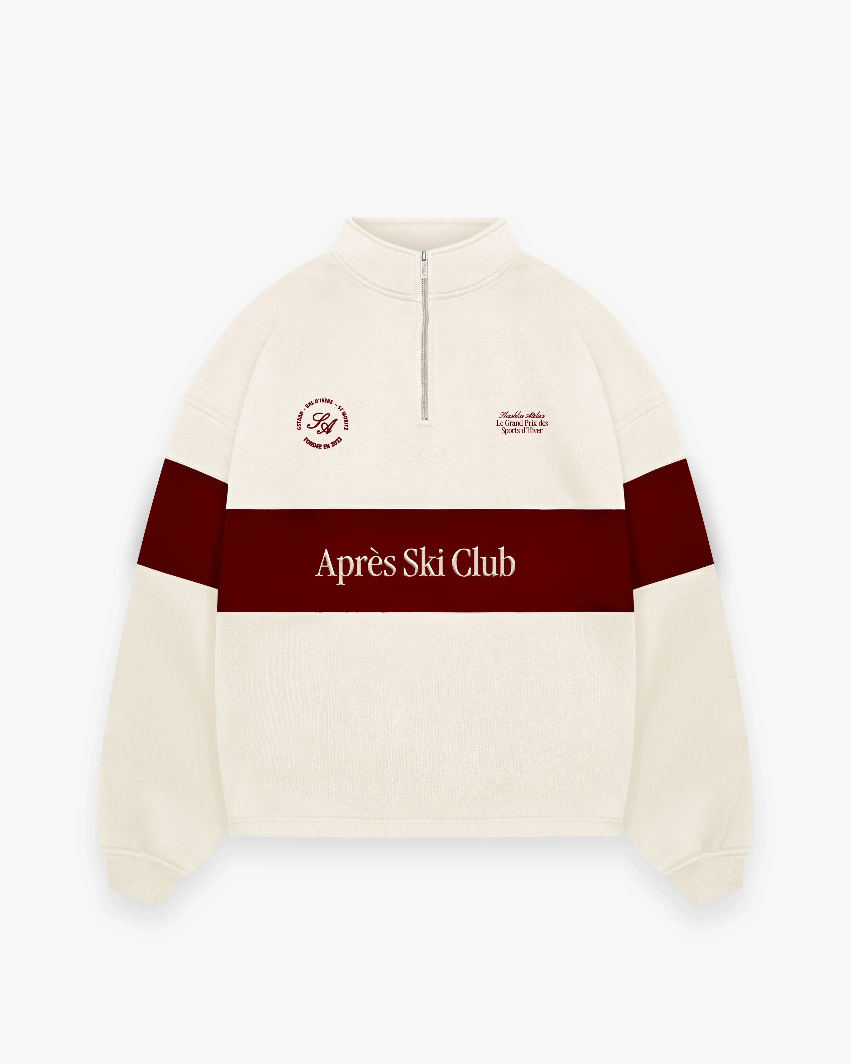 Après Ski Club Half Zip Panel Sweater